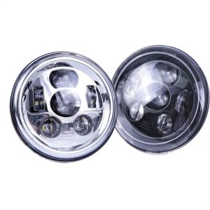 Morsun 12v 24v 58w LED-frontlys for Wrangler JK 7-tommers rund frontlys høy nærlys