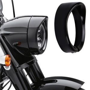 Morsun 7-tommers rund LED motorsykkel frontlys ringbrakett til Harley FLD