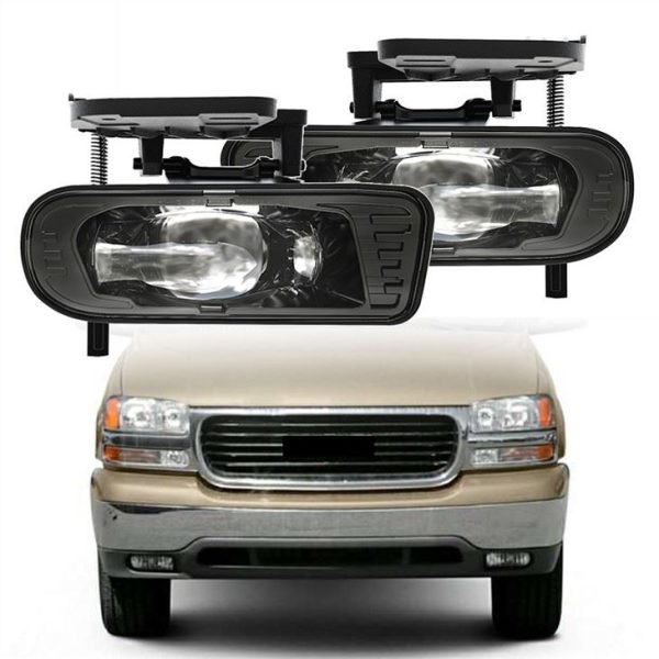 MorSun kjørelys LED-tåkelys for kompatibel med 1999-2002 GMC Sierra 2000-2006 GMC Yukon pickup