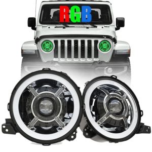 MORSUN LED-lyskaster 9 tommer til Jeep JL 2018+ SPORTS / RUBICON / SAHARA / MOAB