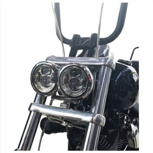 Morsun Plug and Play Fat Bob 4.56inch Frontlys For Harley 12v H4 Motorsykkel Hodelykt Projektor