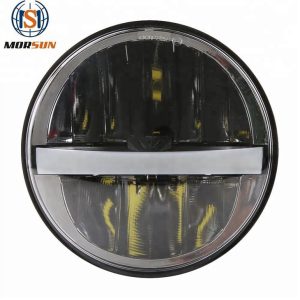 Morsun rund LED-frontlys for Harley motorsykkel 5 3/4 H4 Led høy nærlys