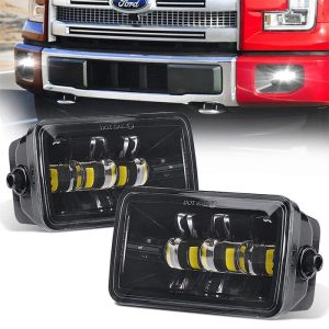 Morsun Square Super Bright LED tåkelys for Ford F150 2015 Firkantede tåkelamper 2200LM